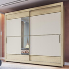 Guarda Roupa Com Espelho Casal 2 Portas 3 Gavetas Nápoles Fai