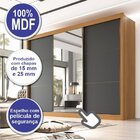 Guarda Roupa Com Espelho Casal 3 Portas 6 Gavetas 100% Mdf Mi
