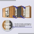 Guarda Roupa Com Espelho Casal 3 Portas 6 Gavetas 100% Mdf Mi