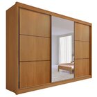 Guarda Roupa Com Espelho Casal 3 Portas 6 Gavetas 100% Mdf Mi