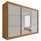 Guarda Roupa Com Espelho Casal 3 Portas 6 Gavetas 100% Mdf Mi