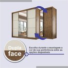 Guarda Roupa Com Espelho Casal 3 Portas 6 Gavetas 100% Mdf Te
