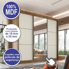 Guarda Roupa Com Espelho Casal 3 Portas 6 Gavetas 100% Mdf Te