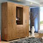 Guarda-roupa Com Espelho Casal Primacy 4 Pt 4 Gv Ipê