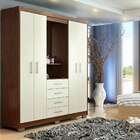 Guarda-roupa Com Espelho Casal Primacy 4 Pt 4 Gv Off White E