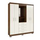 Guarda-roupa Com Espelho Casal Primacy 4 Pt 4 Gv Off White E