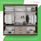 Guarda-roupa Com Espelho Central 10 Portas 3 Gavetas Parma Pr