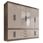 Guarda-roupa Com Espelho Central 10 Portas 3 Gavetas Parma Pr