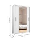 Guarda Roupa Com Espelho Cesena Branco