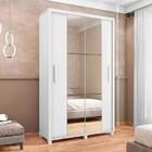Guarda Roupa Com Espelho Cesena Branco