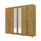 Guarda Roupa Com Espelho Dubai Majestic 6 Portas E 3 Gavetas