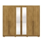 Guarda Roupa Com Espelho Dubai Majestic 6 Portas E 6 Gavetas