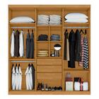 Guarda Roupa Com Espelho E 6 Portas Sousa Naturalle