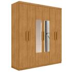 Guarda Roupa Com Espelho E 6 Portas Sousa Naturalle