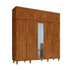 Guarda Roupa Com Espelho E Em Madeira Maciça 10 Portas 2 Gave