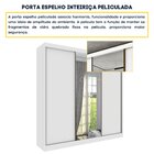 Guarda Roupa Com Espelho E Pés 3 Portas 240cm Somalia Espress