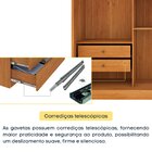 Guarda Roupa Com Espelho E Pés 3 Portas 240cm Somalia Espress