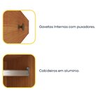 Guarda Roupa Com Espelho E Pés 3 Portas 240cm Somalia Espress