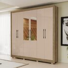 Guarda Roupa Com Espelho E Pés 6 Portas 3 Gavetas Kappesberg