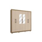 Guarda Roupa Com Espelho E Pés 6 Portas 3 Gavetas Kappesberg