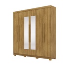 Guarda Roupa Com Espelho Elegance 6 Portas Nature - Vila Rica