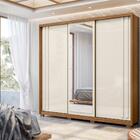 Guarda Roupa Com Espelho Hera Freijó/off White