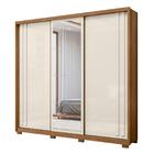 Guarda Roupa Com Espelho Hera Freijó/off White