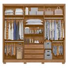 Guarda Roupa Com Espelho Hermes Freijó/cinza