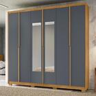 Guarda Roupa Com Espelho Hermes Freijó/cinza