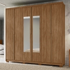 Guarda Roupa Com Espelho Hermes Naturale