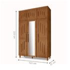 Guarda-roupa Com Espelho Los Angeles Imbuia