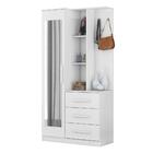 Guarda Roupa Com Espelho Perry Branco