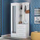 Guarda Roupa Com Espelho Perry Branco