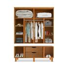 Guarda-roupa Com Espelho Ripon Castanho