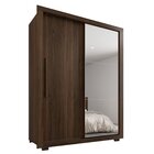 Guarda-roupa Com Espelho Solteiro 2 Portas 2 Gavetas Costa Ri