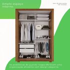 Guarda-roupa Com Espelho Solteiro 2 Portas 2 Gavetas Costa Ri