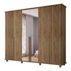 Guarda Roupa Com Espelho Varese Cinamomo