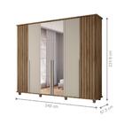 Guarda Roupa Com Espelho Varese Cinamomo Off White