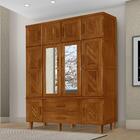 Guarda-roupa Com Espelho Winchester Castanho