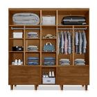 Guarda-roupa Com Espelho Winchester Castanho