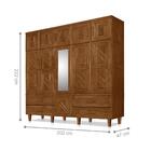 Guarda-roupa Com Espelho Winchester Castanho