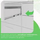 Guarda Roupa Com Pés 2 Portas 6 Gavetas Luana