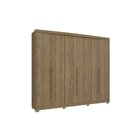 Guarda Roupa Com Pés 6 Portas 6 Gavetas  Nogueira