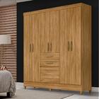 Guarda Roupa Com Pés 7 Portas 177cm Freijó Mildred Shop Jm