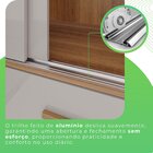 Guarda-roupa Com Pés Casal 3 Portas 9 Gavetas Luana