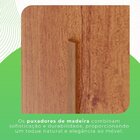 Guarda-roupa Com Pés E Espelho Casal 3 Portas 9 Gavetas Luana