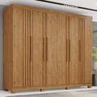 Guarda-roupa Com Ripado 6 Portas 4 Gavetas Londres Prime Cina