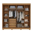 Guarda-roupa Com Ripado 6 Portas 4 Gavetas Londres Prime Cina