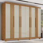 Guarda-roupa Com Ripado 6 Portas 4 Gavetas Londres Prime Cina