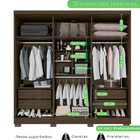 Guarda Roupa Com Ripado 6 Portas 4 Gavetas Sevilha Prime 100